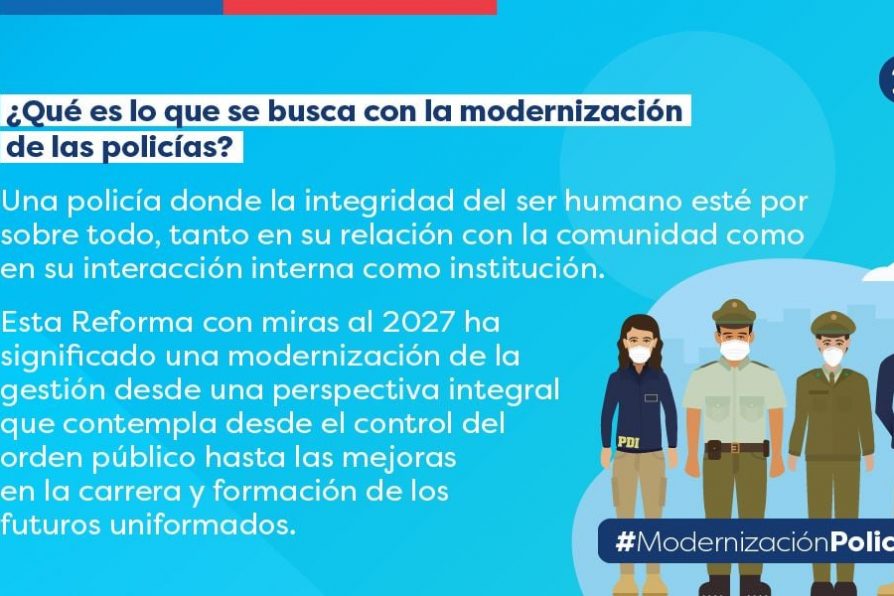 Presidente promulga Ley de Modernización de Policías: incluye auditorias y preferir medios no violentos