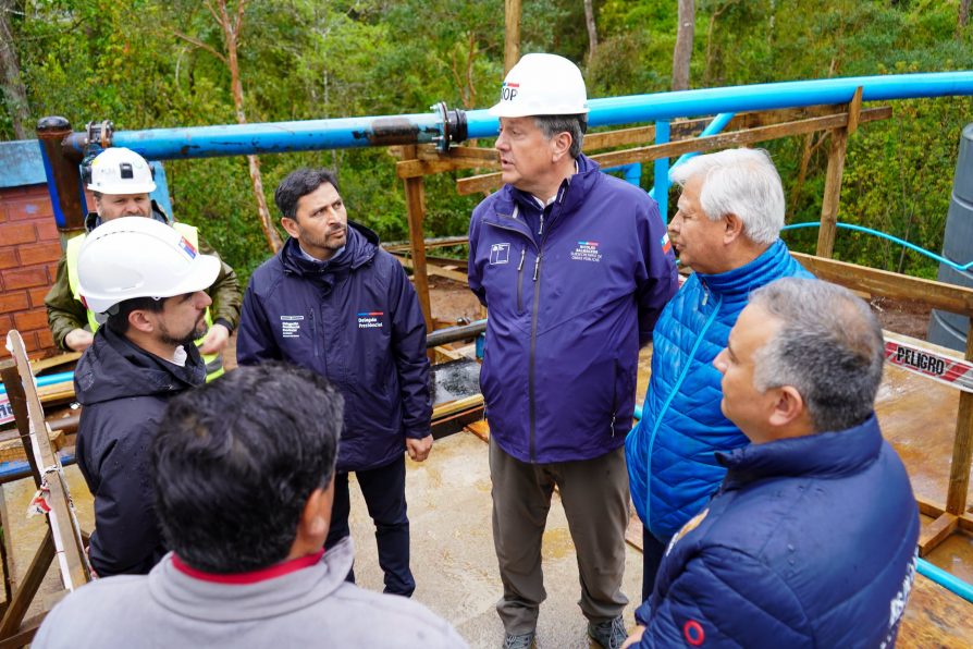 OBRAS DE AGUA POTABLE RURAL EN LOS ÁLAMOS ALCANZAN CERCA DE UN 80% DE AVANCE